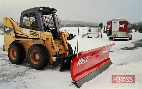 truck snow plow on skid steer|industrial snow plow skid steer.